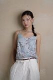  Quần xếp li trước thêu đột chỉ 