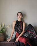  Áo dài Khuê (Thêu cành Mận) 