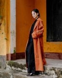  Trench Coat thêu vai 