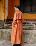  Trench Coat thêu vai 