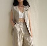  Quần dập pli thủ công 
