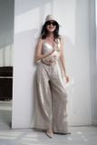  Quần dập pli thủ công 