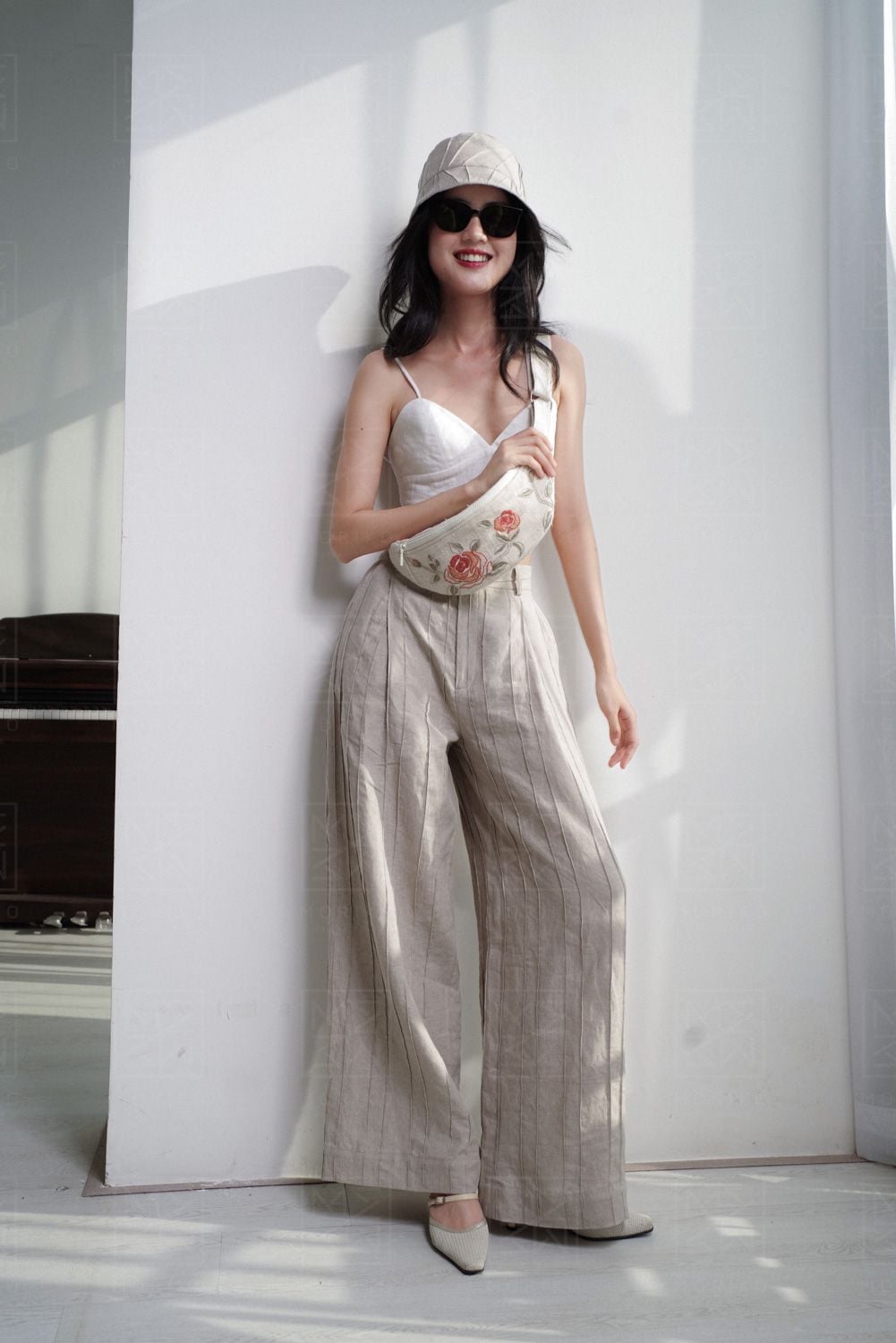  Quần dập pli thủ công 