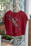  Áo Croptop thêu Thanh Liễu 
