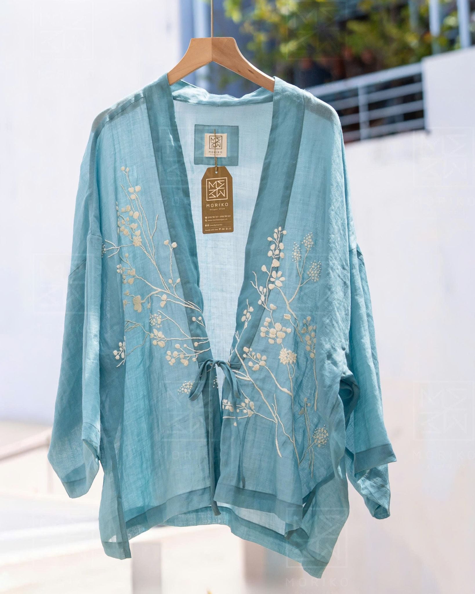  Haori dáng ngắn, dây lưng 