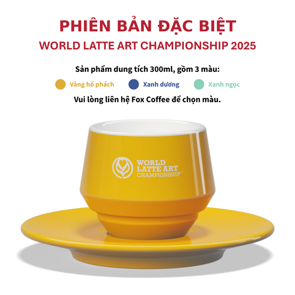 Ly, Cốc Uống Cà Phê Cao Cấp MANIKO Club House Phiên Bản Đặc biệt WORLD LATTE ART CHAMPIONSHIP 2025 | CLUB HOUSE COFFEE CUPS