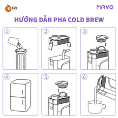 Bình Pha Cà Phê Ủ Lạnh Bằng Nhựa Cao Cấp MAVO | CRYSBRICK COLD BREWER