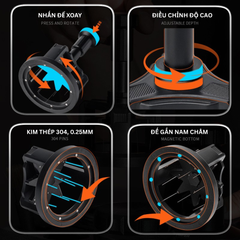 Dụng Cụ Khuấy Tơi Bột Cà Phê Fox Coffee NOVA | Rotary Magnetic Dispersing Needle WDT