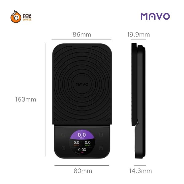 Cân Điện Tử Thông Minh Pha Cà Phê Lumicurve | MAVO Coffee Precision Scale