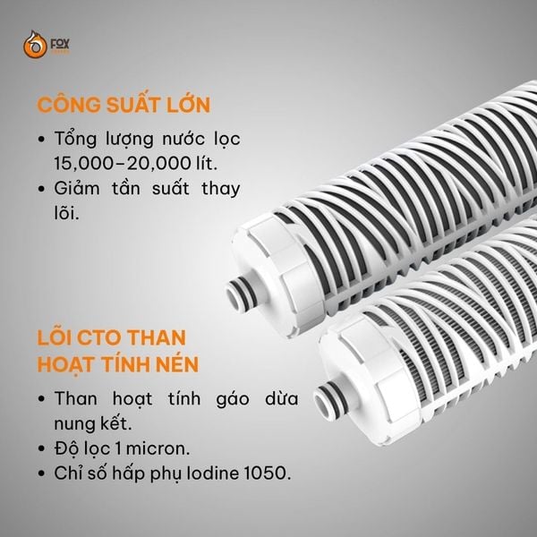 Lõi Lọc Nước Thô Chống Đóng Cặn FSA-C1 | Water Filter Cartridge