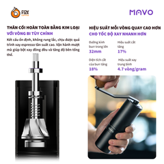 Cối Xay Cà Phê Cầm Tay MAVO Shadow Wand | Hand Coffee Grinder