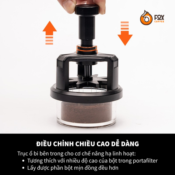Dụng Cụ Khuấy Tơi Bột Cà Phê Fox Coffee NOVA | Rotary Magnetic Dispersing Needle WDT