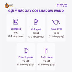 Cối Xay Cà Phê Cầm Tay MAVO Shadow Wand | Hand Coffee Grinder