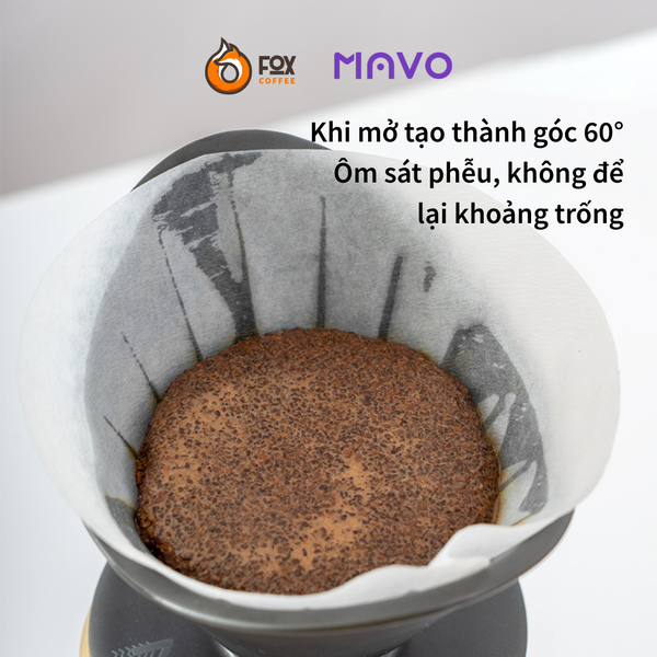 Hộp 100 Chiếc Giấy Lọc V01 Pha Cà Phê Pour Over MAVO| V60 Coffee Filter V01