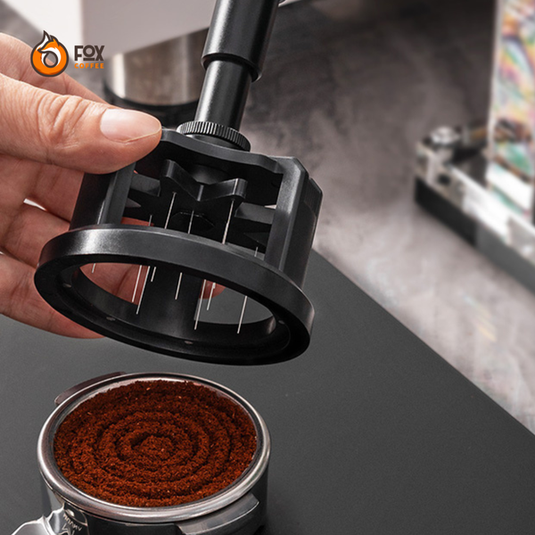 Dụng Cụ Khuấy Tơi Bột Cà Phê Fox Coffee NOVA | Rotary Magnetic Dispersing Needle WDT