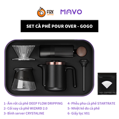 Bộ Pha Cà Phê Pour-Over 6 Món MAVO | GOGO BOX Portable Coffee Set