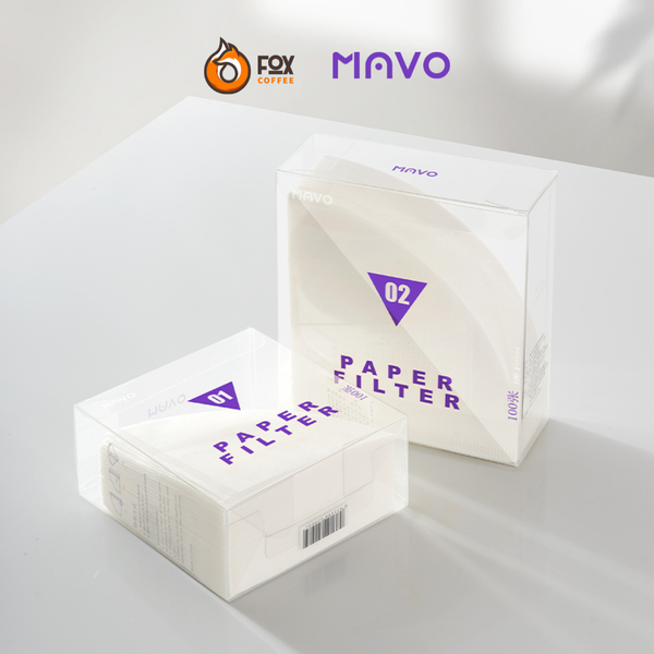 Hộp 100 Chiếc Giấy Lọc V01 Pha Cà Phê Pour Over MAVO| V60 Coffee Filter V01