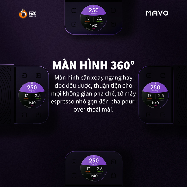 Cân Điện Tử Thông Minh Lumicurve Pha Cà Phê | MAVO COFFEE SCALE