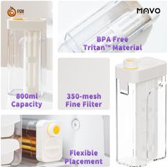 Bình Pha Cà Phê Ủ Lạnh Bằng Nhựa Cao Cấp MAVO | CRYSBRICK COLD BREWER