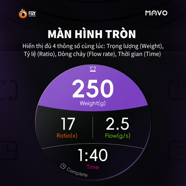 Cân Điện Tử Thông Minh Lumicurve Pha Cà Phê | MAVO COFFEE SCALE