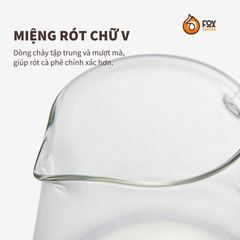Bình Server Thủy Tinh Đong Cà Phê FOX COFFEE 350ml | Coffee Server, Sharing Pot