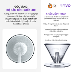 Phễu Pha Cà Phê Pour Over Bằng Nhựa Cao Cấp HYTRAC | MAVO COFFEE DRIPPER