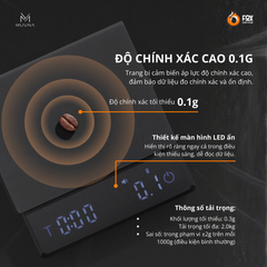Cân Điện Tử Thông Minh Psyche Pha Cà Phê MUVNA | PSYCHE MINI COFFEE SCALE