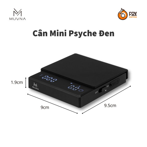 Cân Điện Tử Thông Minh Psyche Pha Cà Phê MUVNA | PSYCHE MINI COFFEE SCALE