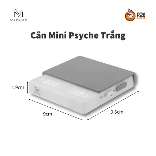 Cân Điện Tử Thông Minh Psyche Pha Cà Phê MUVNA | PSYCHE MINI COFFEE SCALE