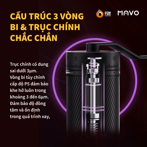 Cối Xay Cà Phê Cầm Tay MAVO Phantox Pro | Hand Coffee Grinder