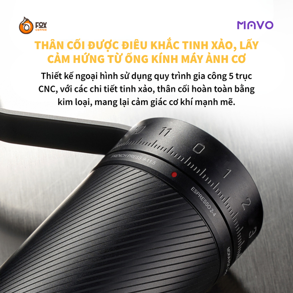Cối Xay Cà Phê Cầm Tay MAVO Phantox Pro | Hand Coffee Grinder