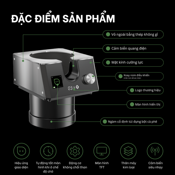 Dụng Cụ Rửa Tay Cầm Pha Cà Phê Tự Động NS300Pro | Neutral Automatic Portafilter Cleaner