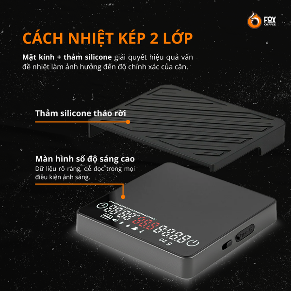 Cân Cà Phê Thông Minh ATLAS | Fox Coffee Precision Coffee Scale