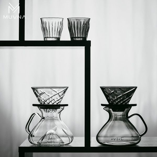 Bình Thủy Tinh Đong Cà Phê Tornado Server 450ml Có Tay Cầm MUVNA | COFFEE SHARING POT