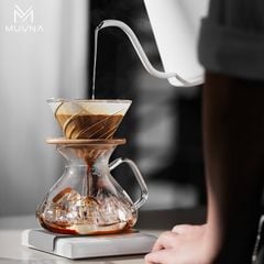 Bình Thủy Tinh Đong Cà Phê Tornado Server 450ml Có Tay Cầm MUVNA | COFFEE SHARING POT