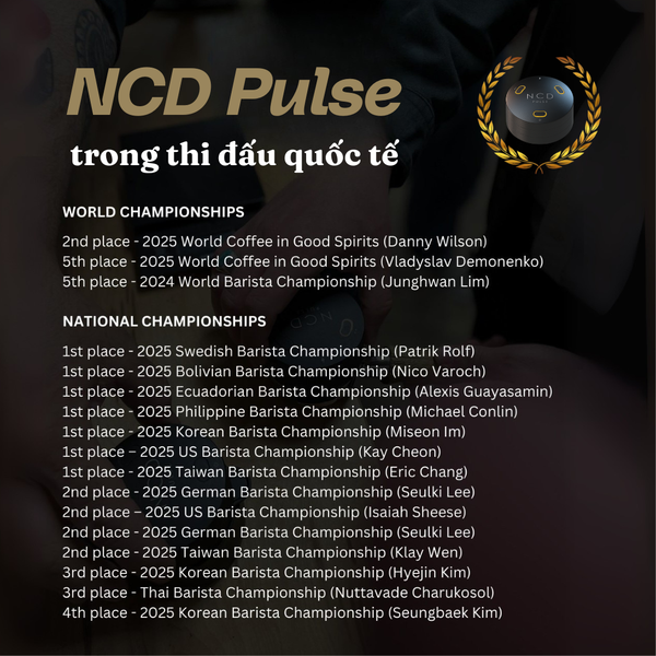 Dụng Cụ San Cà Phê bằng Điện NCD Pulse Tích hợp Công Nghệ Rung | NCD Pulse With Pulse Vibration - Nucleus Coffee Tools