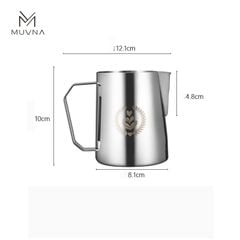 Ca Đánh Sữa Bằng Thép Không Gỉ 304 Cao Cấp Nhiều Màu 450ml - 600ml MUVNA | Type B Milk Pitcher