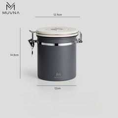 Hộp Đựng Hạt Cà Phê Van Xả Một Chiều 500g MUVNA | Coffee Bean Dispenser with One-Way Flush Valve