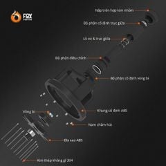 Dụng Cụ Khuấy Tơi Bột Cà Phê Fox Coffee NOVA 2.0 | Rotary Magnetic Dispersing Needle WDT