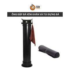 Hộp Đập Bã Cà Phê Dạng Đứng Ống Tròn Tặng Kèm Khăn & Túi Rác | Coffee Knock Box Tube