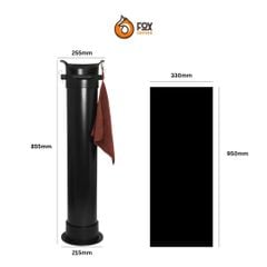 Hộp Đập Bã Cà Phê Dạng Đứng Ống Tròn Tặng Kèm Khăn & Túi Rác | Coffee Knock Box Tube