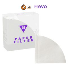 Hộp 100 Chiếc Giấy Lọc V01 Pha Cà Phê Pour Over MAVO| V60 Coffee Filter V01