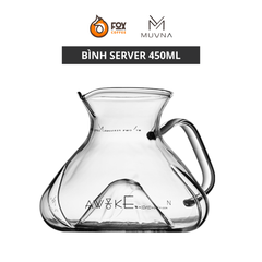 Bình Thủy Tinh Đong Cà Phê Tornado Server 450ml Có Tay Cầm MUVNA | COFFEE SHARING POT