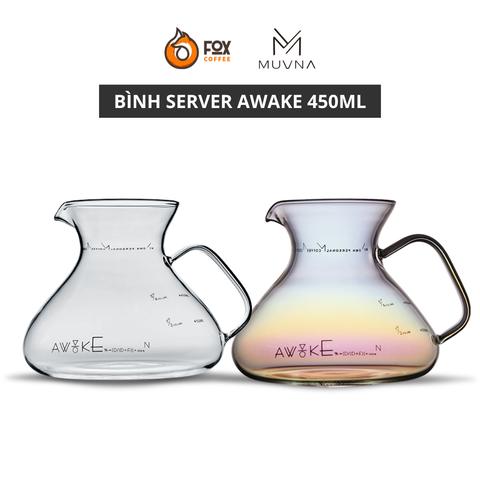 Bình Thủy Tinh Đong Cà Phê Awake Server 450ml Có Tay Cầm MUVNA | SHARING POT