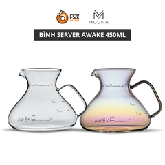 Bình Thủy Tinh Đong Cà Phê Awake Server 450ml Có Tay Cầm MUVNA | SHARING POT