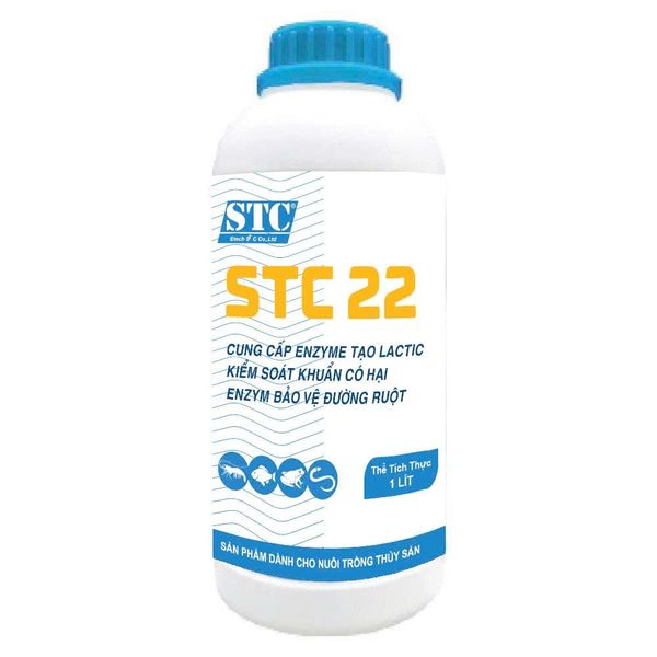 STC 22 Cung cấp enzyme tạo lactic, kiểm soát khuẩn có hại, enzyme bảo vệ đường ruột