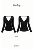 Aire Top | Áo Cổ Tim Hở Lưng