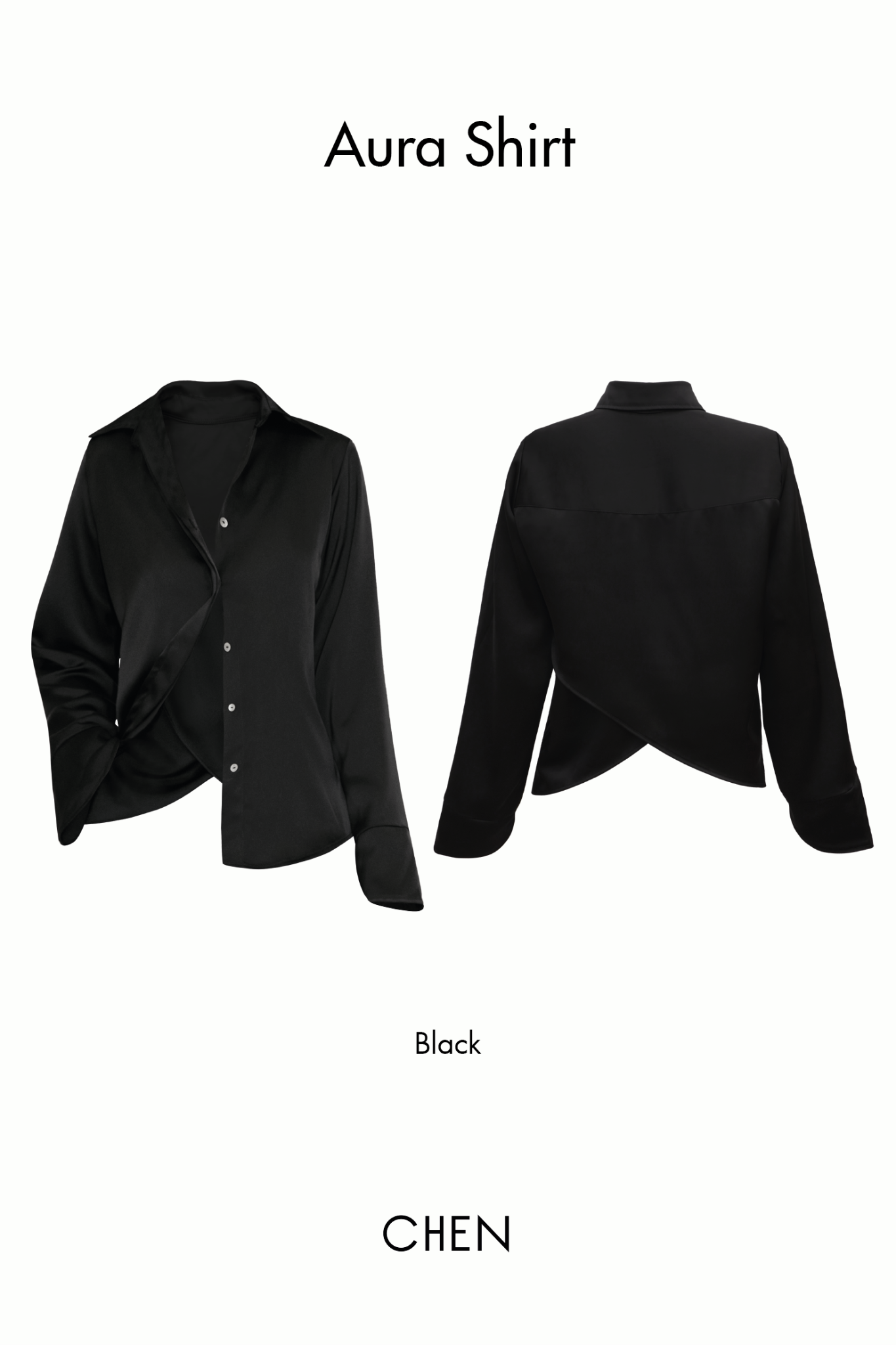 Aura Shirt | Sơmi Lụa Xẻ Lưng