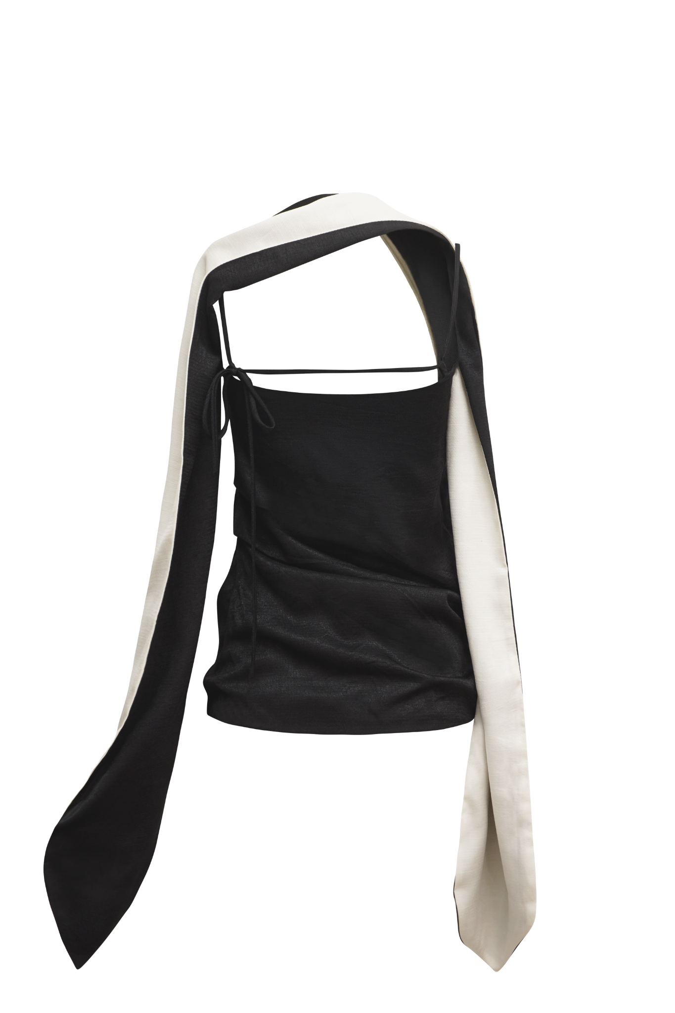 Aurora Top | Áo Xếp Nếp Kèm Khăn Choàng