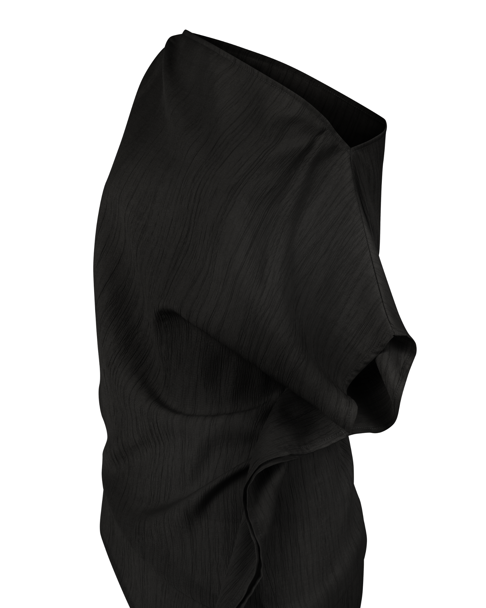 Lean Top in Black | Áo Bất Đối Xứng